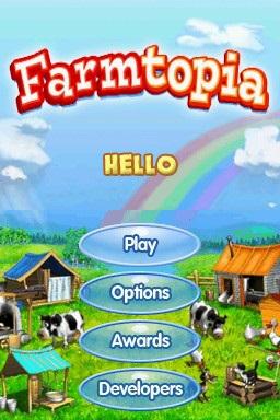 Farmtopia — Title screen