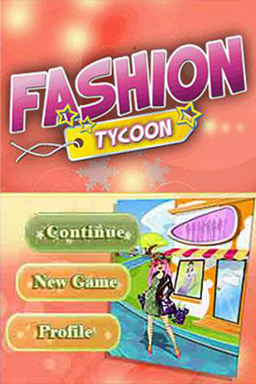 Fashion Tycoon — Title screen