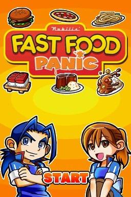 Fast Food Panic — Title screen