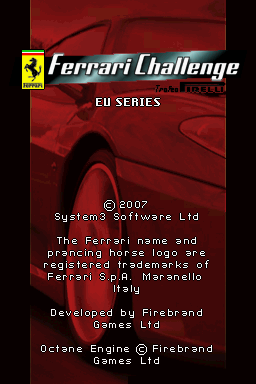 Ferrari Challenge - Trofeo Pirelli — Title screen