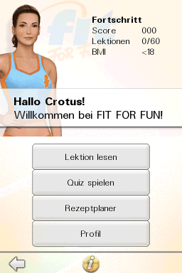 Fit For Fun — Title screen
