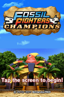 Fossil Fighters Champions — Title screen