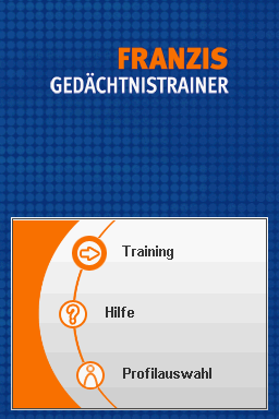 Franzis Gedaechtnistrainer — Title screen
