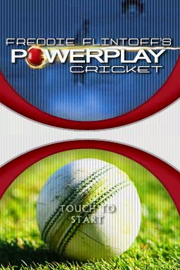 Freddie Flintoff's Power Play Cricket — Title screen