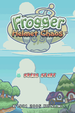 Frogger - Helmet Chaos — Title screen