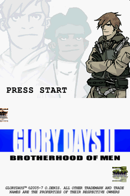 Glory Days 2 — Title screen