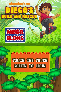 Go Diego ! Mission Construction — Title screen