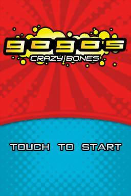 Gogo's Crazy Bones — Title screen