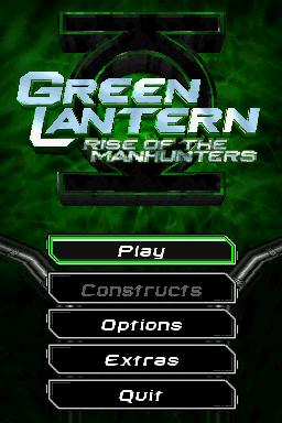 Green Lantern - Rise of the Manhunters — Title screen