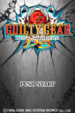 Guilty Gear: Dust Strikers — Title screen