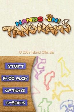 Hands On! Tangrams — Title screen