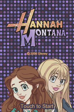 Hannah Montana — Title screen