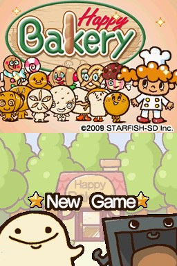 Happy Bakery — Title screen