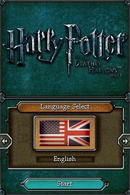 Harry Potter and the Deathly Hallows - Part 1 — Title screen