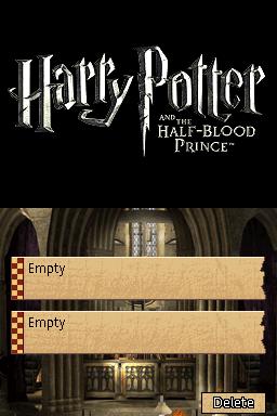Harry Potter and the Half-Blood Prince — Title screen