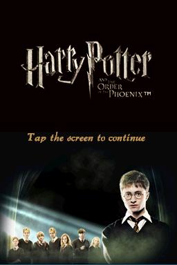 Harry Potter and the Order of the Phoenix — Title screen