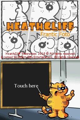 Heathcliff! : Frantic Foto — Title screen
