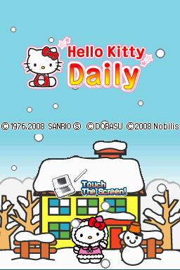 Hello Kitty Daily — Title screen