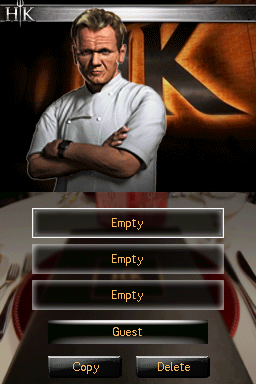 Hell's Kitchen : The Video Game — Title screen