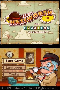 Henry Hatsworth in the Puzzling Adventure — Title screen