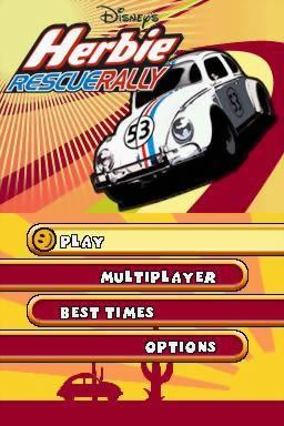 Herbie - Rescue Rally — Title screen