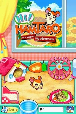 Hi! Hamtaro: Ham-Ham Challenge — Title screen