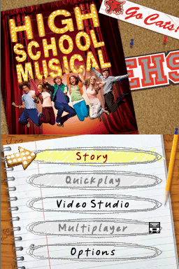High School Musical - Makin' The Cut! — Title screen