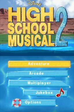 High School Musical 2 - Work This Out! — Title screen