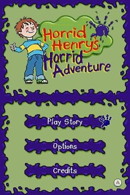 Horrid Henry's Horrid Adventure — Title screen