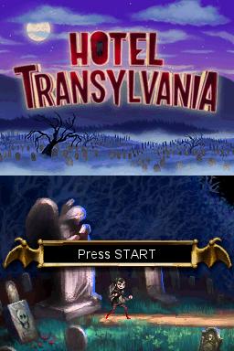 Hotel Transylvania — Title screen