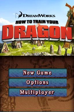How To Train Your Dragon — Title screen