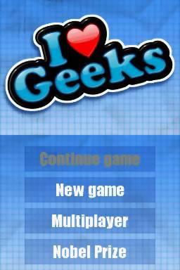 I Heart Geeks ! — Title screen