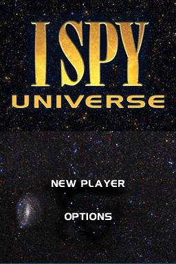 I Spy Universe — Title screen