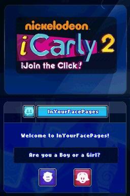 Icarly 2 - Ijoin The Click! — Title screen