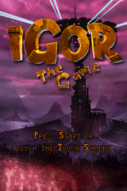 Igor: The Game — Title screen