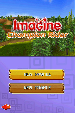Imagine - Champion Rider — Title screen