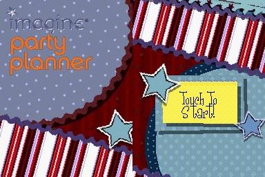 Imagine - Party Planner — Title screen