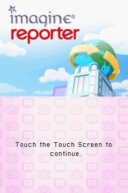 Imagine - Reporter — Title screen