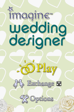 Imagine - Wedding Designer — Title screen