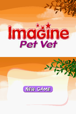 Imagine : Pet Vet — Title screen
