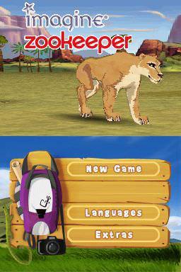 Imagine Zookeeper — Title screen