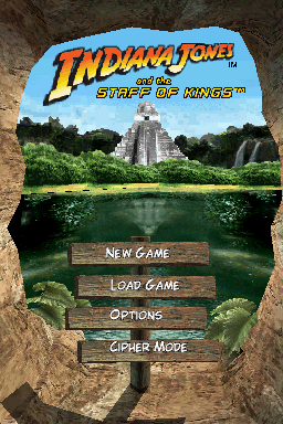 Indiana Jones and the Staff of Kings — Title screen