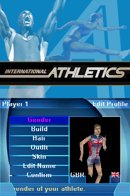 International Athletics — Title screen