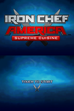 Iron Chef America : Supreme Cuisine — Title screen