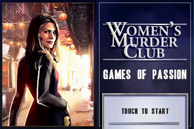 James Patterson Women's Murder Club: Games of Passion — Title screen