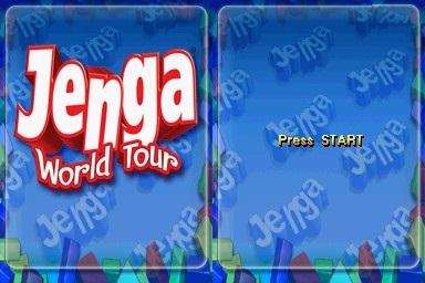 Jenga World Tour — Title screen