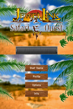 Jewel Link - Safari Quest — Title screen