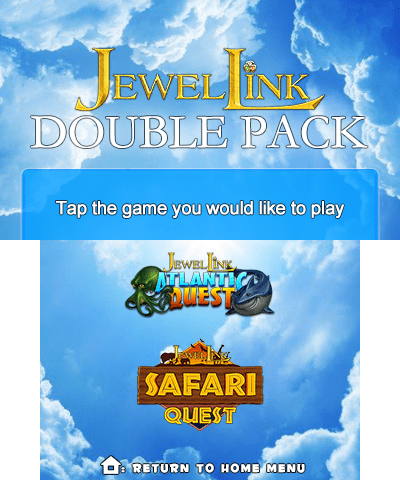 Jewel Link Double Pack — Title screen
