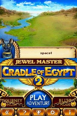 Jewel Master - Cradle of Egypt 2 — Title screen