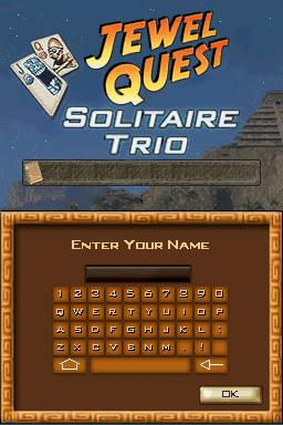 Jewel Quest Solitaire Trio — Title screen